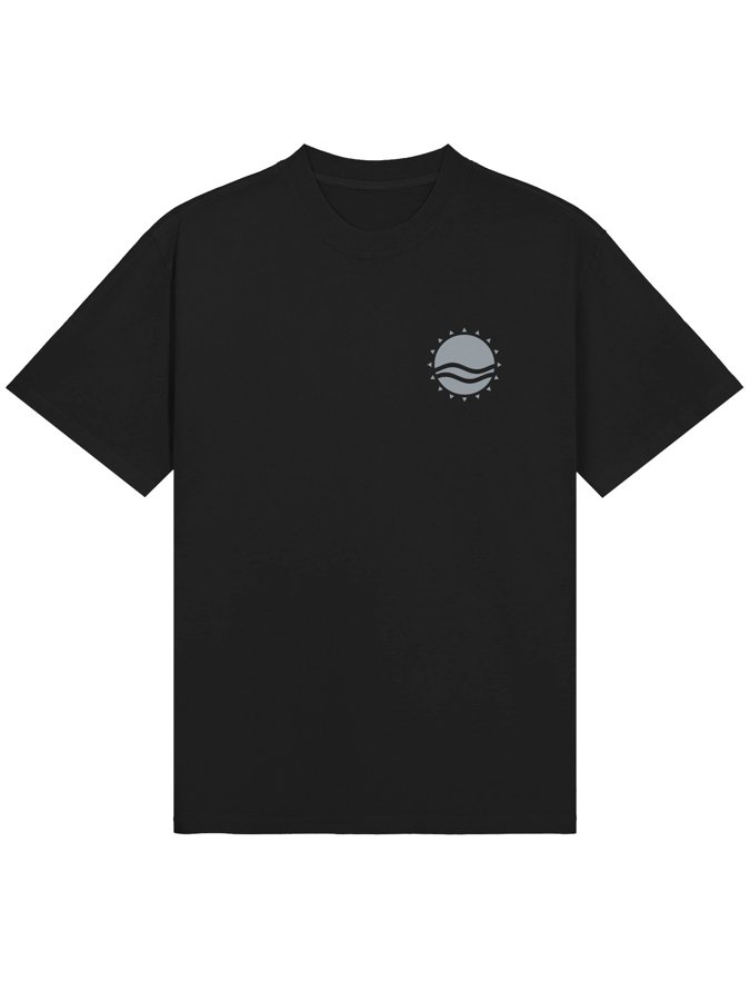 Small Sun Oversized Tee (Printed, Dark)