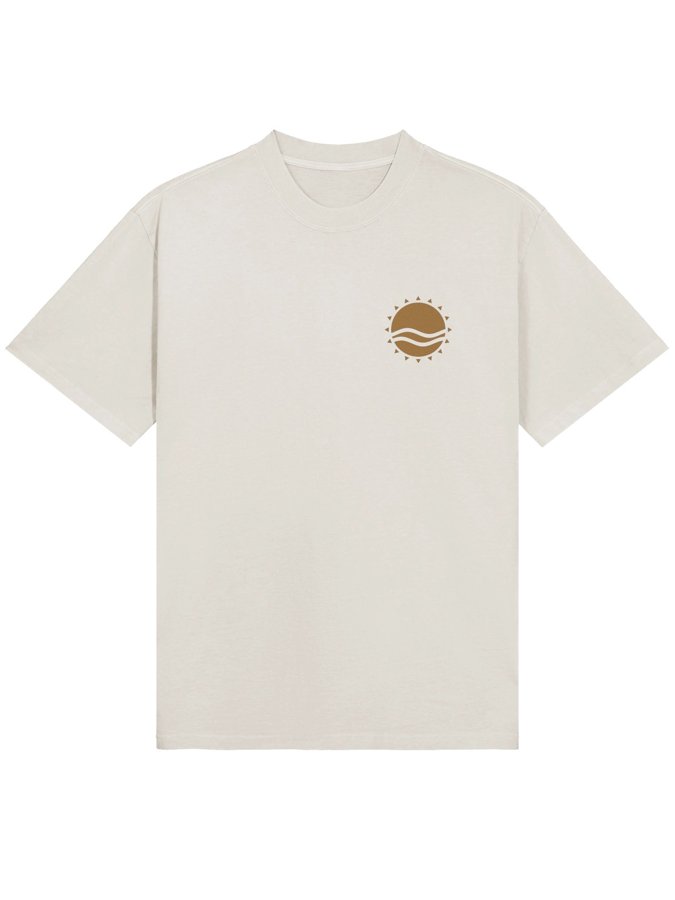 Small Sun Oversized Tee (Printed, Light)